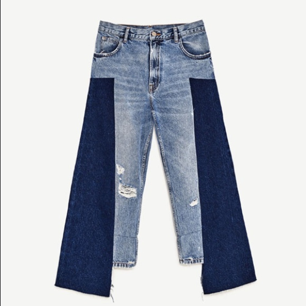 Zara 2 tone jeans size 6 or 28 NWT